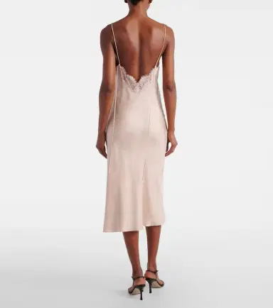 RÓHE Róhe Lace-trimmed silk satin slip dress | Thumbnail 5