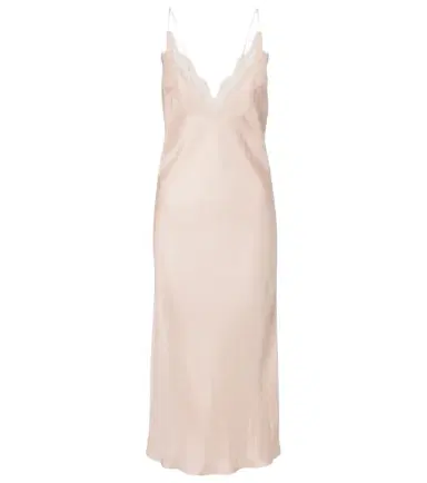 RÓHE Róhe Lace-trimmed silk satin slip dress | Thumbnail 1