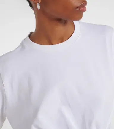 RÓHE Róhe Gathered cotton T-shirt | Thumbnail 2 RÓHE Róhe Gathered cotton T-shirt | Thumbnail 2