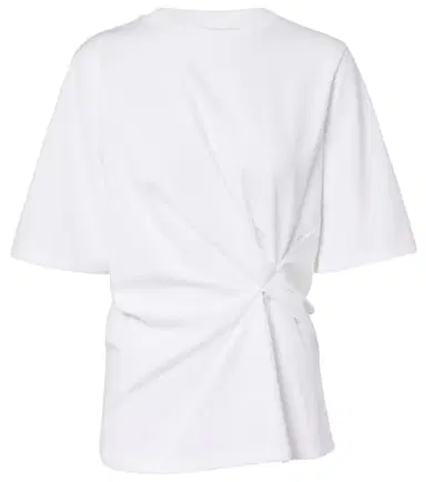 RÓHE Róhe Gathered cotton T-shirt | Thumbnail 1 RÓHE Róhe Gathered cotton T-shirt | Thumbnail 1