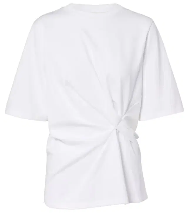 Róhe Gathered cotton T-shirt
