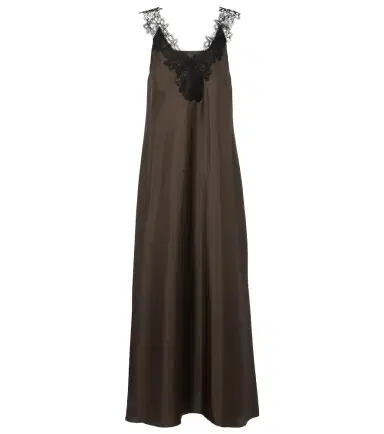RÓHE Róhe Lace-trimmed silk maxi dress | Thumbnail 1