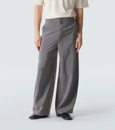 Lemaire Silk-blend barrel-leg pants | Thumbnail 3 Lemaire Silk-blend barrel-leg pants | Thumbnail 3