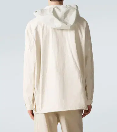 Lemaire Hooded coated linen-blend raincoat | Thumbnail 2 Lemaire Hooded coated linen-blend raincoat | Thumbnail 2