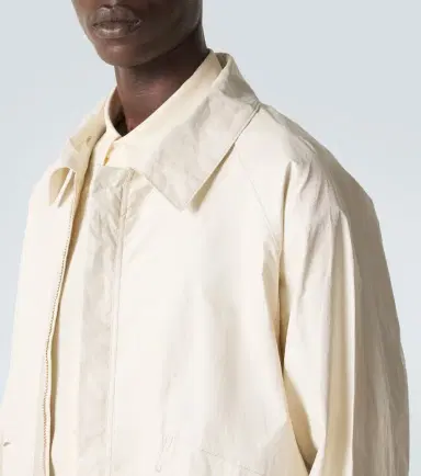 Lemaire Hooded coated linen-blend raincoat | Thumbnail 4 Lemaire Hooded coated linen-blend raincoat | Thumbnail 4