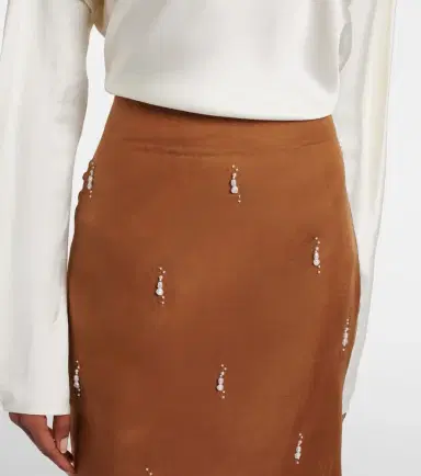 RÓHE Róhe Embellished silk organza midi skirt | Thumbnail 5