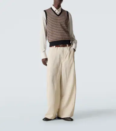 Lemaire Cotton jacquard sweater vest | Thumbnail 2