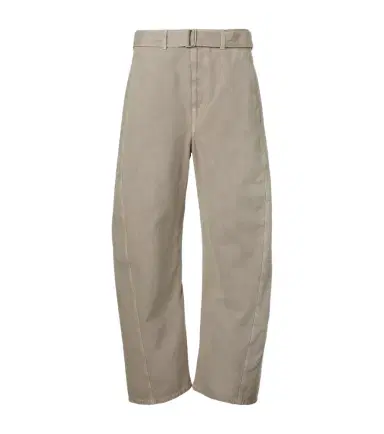 Lemaire Twisted belted cotton twill pants | Thumbnail 1 Lemaire Twisted belted cotton twill pants | Thumbnail 1