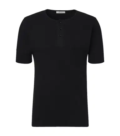 Lemaire Cotton and linen Henley shirt | Thumbnail 1 Lemaire Cotton and linen Henley shirt | Thumbnail 1