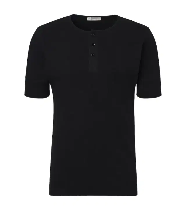 Cotton and linen Henley shirt