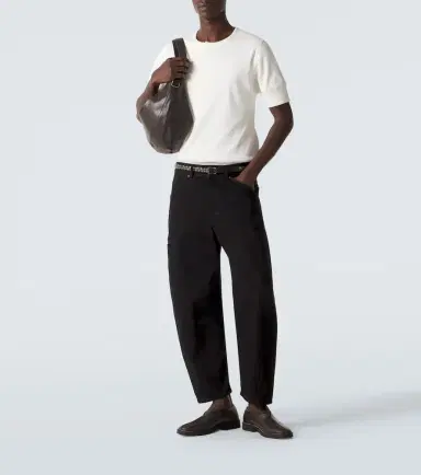 Lemaire Cotton and linen jersey Henley shirt | Thumbnail 5