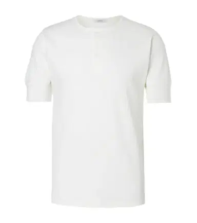 Lemaire Cotton and linen jersey Henley shirt | Thumbnail 1