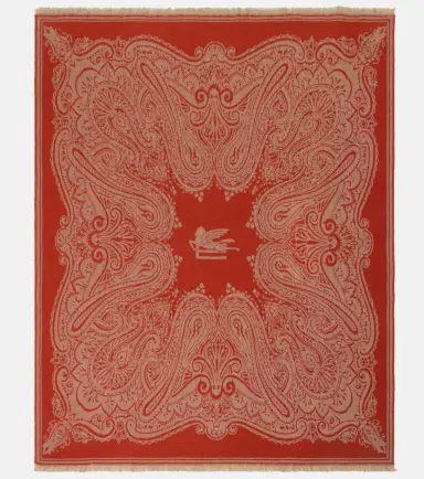 Etro Paisley wool jacquard throw | Thumbnail 3