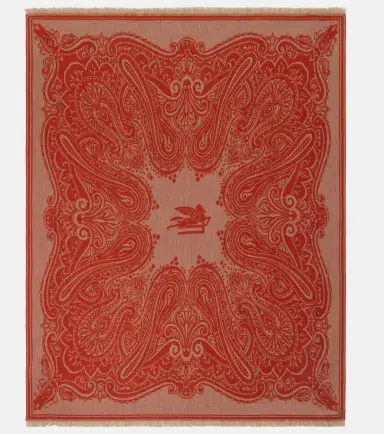 Etro Paisley wool jacquard throw | Thumbnail 6