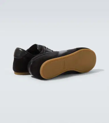 Lemaire Soft suede-trimmed sneakers | Thumbnail 3