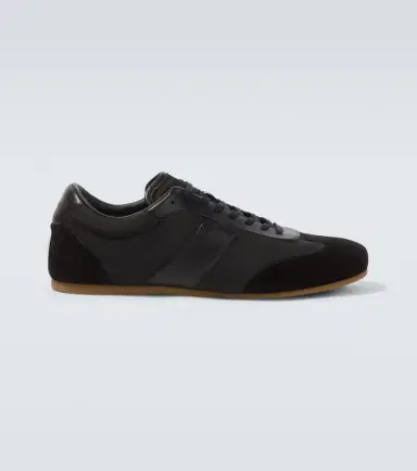 Lemaire Soft suede-trimmed sneakers | Thumbnail 4