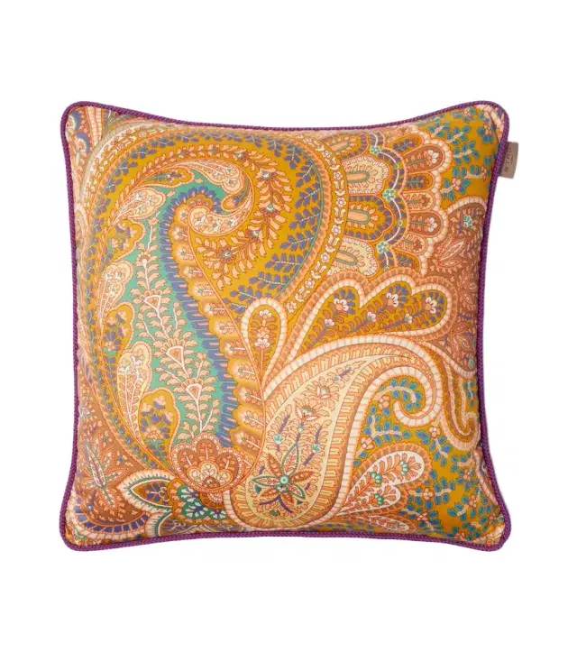 Etro Paisley floral cotton cushion
