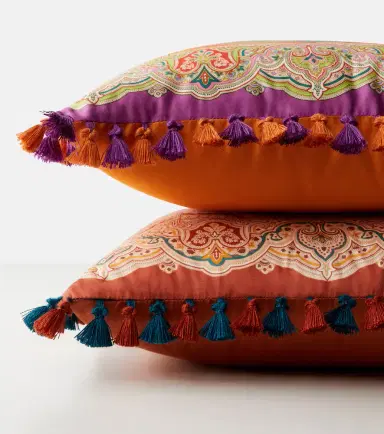 Etro Pegaso paisley cotton cushion | Thumbnail 3
