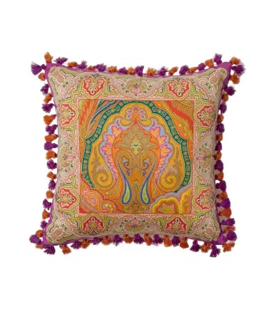 Etro Pegaso paisley cotton cushion | Thumbnail 1