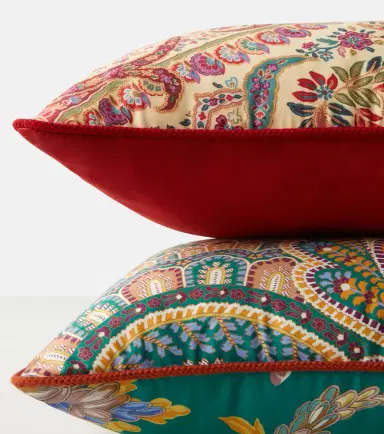 Etro Pegaso paisley cotton cushion | Thumbnail 4
