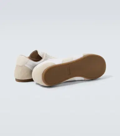 Lemaire Soft suede-trimmed sneakers | Thumbnail 4