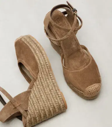 Brunello Cucinelli Monili 80 suede espadrille wedges | Thumbnail 2 Brunello Cucinelli Monili 80 suede espadrille wedges | Thumbnail 2