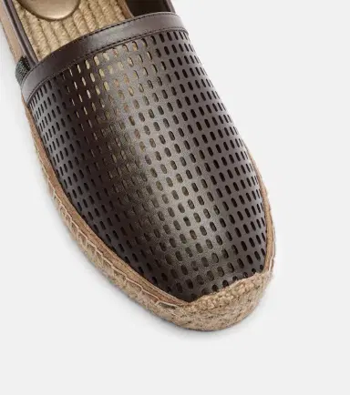 Brunello Cucinelli Monili leather and suede espadrilles | Thumbnail 3 Brunello Cucinelli Monili leather and suede espadrilles | Thumbnail 3