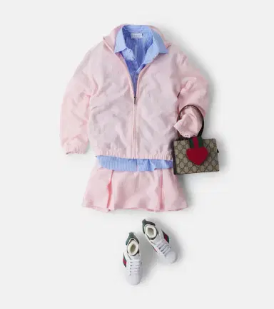 Gucci Kids GG cotton piqué skirt | Thumbnail 4