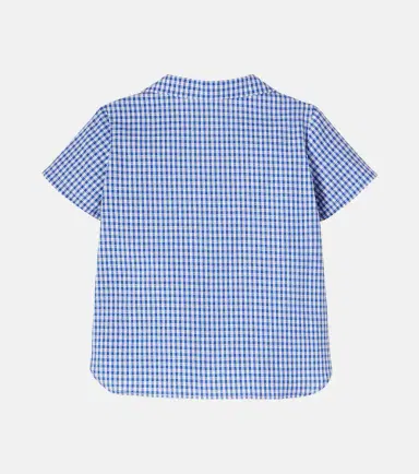 Gucci Kids Baby checked cotton shirt | Thumbnail 2 Gucci Kids Baby checked cotton shirt | Thumbnail 2