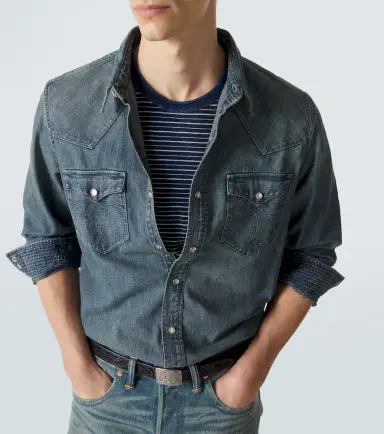 RRL Buffalo West denim shirt | Thumbnail 5 RRL Buffalo West denim shirt | Thumbnail 5