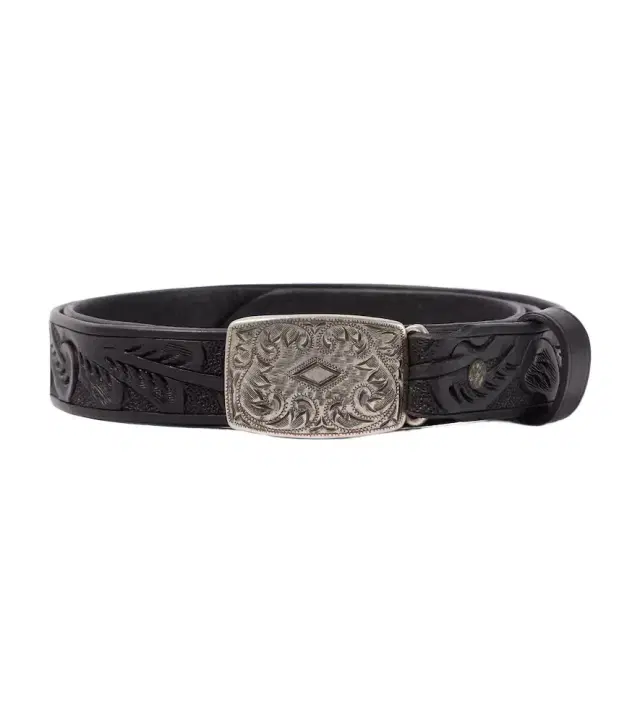 Coleman leather belt