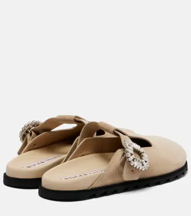 Roger Vivier Slidy Viv' embellished suede mules | Thumbnail 4