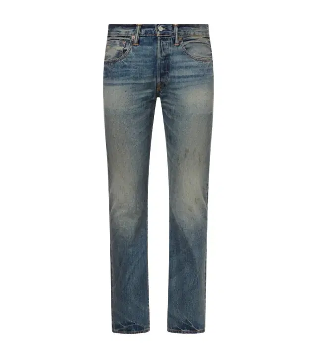 Distressed slim jeans