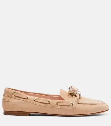 Roger Vivier Boat Strass embellished suede boat shoes | Thumbnail 4 Roger Vivier Boat Strass embellished suede boat shoes | Thumbnail 4