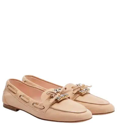 Roger Vivier Boat Strass embellished suede boat shoes | Thumbnail 1 Roger Vivier Boat Strass embellished suede boat shoes | Thumbnail 1