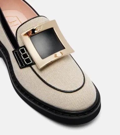 Roger Vivier Viv' Rangers leather-trimmed loafers | Thumbnail 3 Roger Vivier Viv' Rangers leather-trimmed loafers | Thumbnail 3