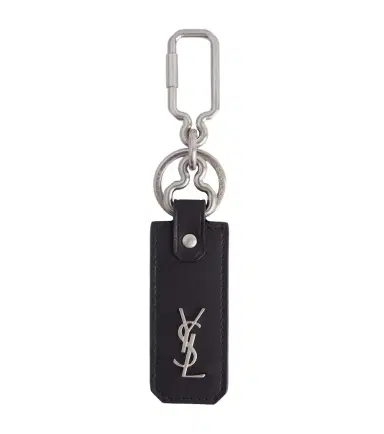 Saint Laurent Cassandre leather keychain | Thumbnail 1 Saint Laurent Cassandre leather keychain | Thumbnail 1