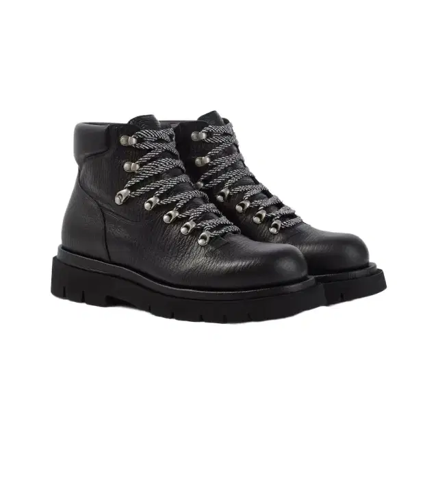Bottega Veneta Lug leather lace-up boots