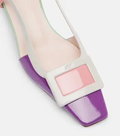 Roger Vivier Belle Vivier patent leather slingback pumps | Thumbnail 2