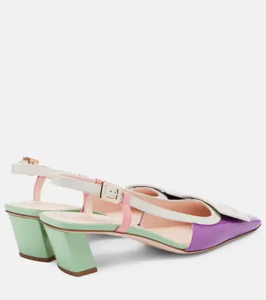 Roger Vivier Belle Vivier patent leather slingback pumps | Thumbnail 3