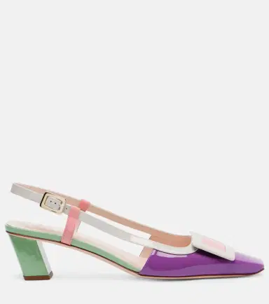 Roger Vivier Belle Vivier patent leather slingback pumps | Thumbnail 4