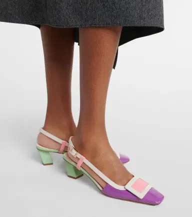 Roger Vivier Belle Vivier patent leather slingback pumps | Thumbnail 6