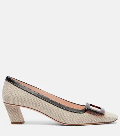 Roger Vivier Belle Vivier 45 canvas pumps | Thumbnail 3 Roger Vivier Belle Vivier 45 canvas pumps | Thumbnail 3
