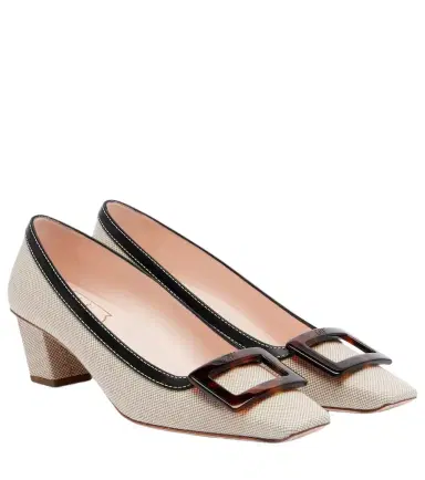 Roger Vivier Belle Vivier 45 canvas pumps | Thumbnail 1 Roger Vivier Belle Vivier 45 canvas pumps | Thumbnail 1