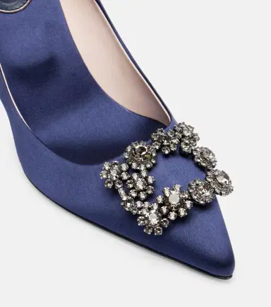 Roger Vivier Efflorescence 65 embellished satin pumps | Thumbnail 2