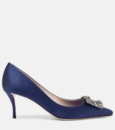 Roger Vivier Efflorescence 65 embellished satin pumps | Thumbnail 3