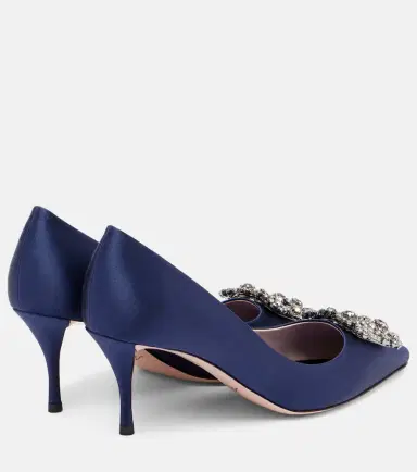 Roger Vivier Efflorescence 65 embellished satin pumps | Thumbnail 4