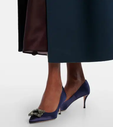 Roger Vivier Efflorescence 65 embellished satin pumps | Thumbnail 5