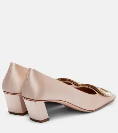 Roger Vivier Belle Vivier 45 embellished satin pumps | Thumbnail 3