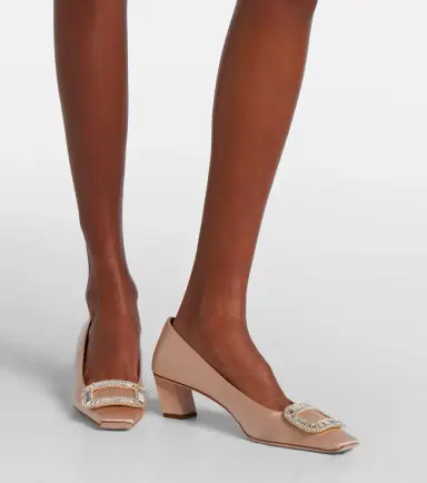 Roger Vivier Belle Vivier 45 embellished satin pumps | Thumbnail 6